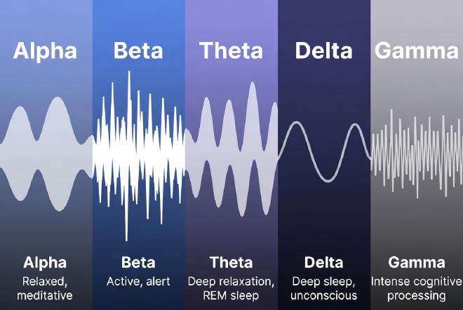 Brainwaves alpha through gamma